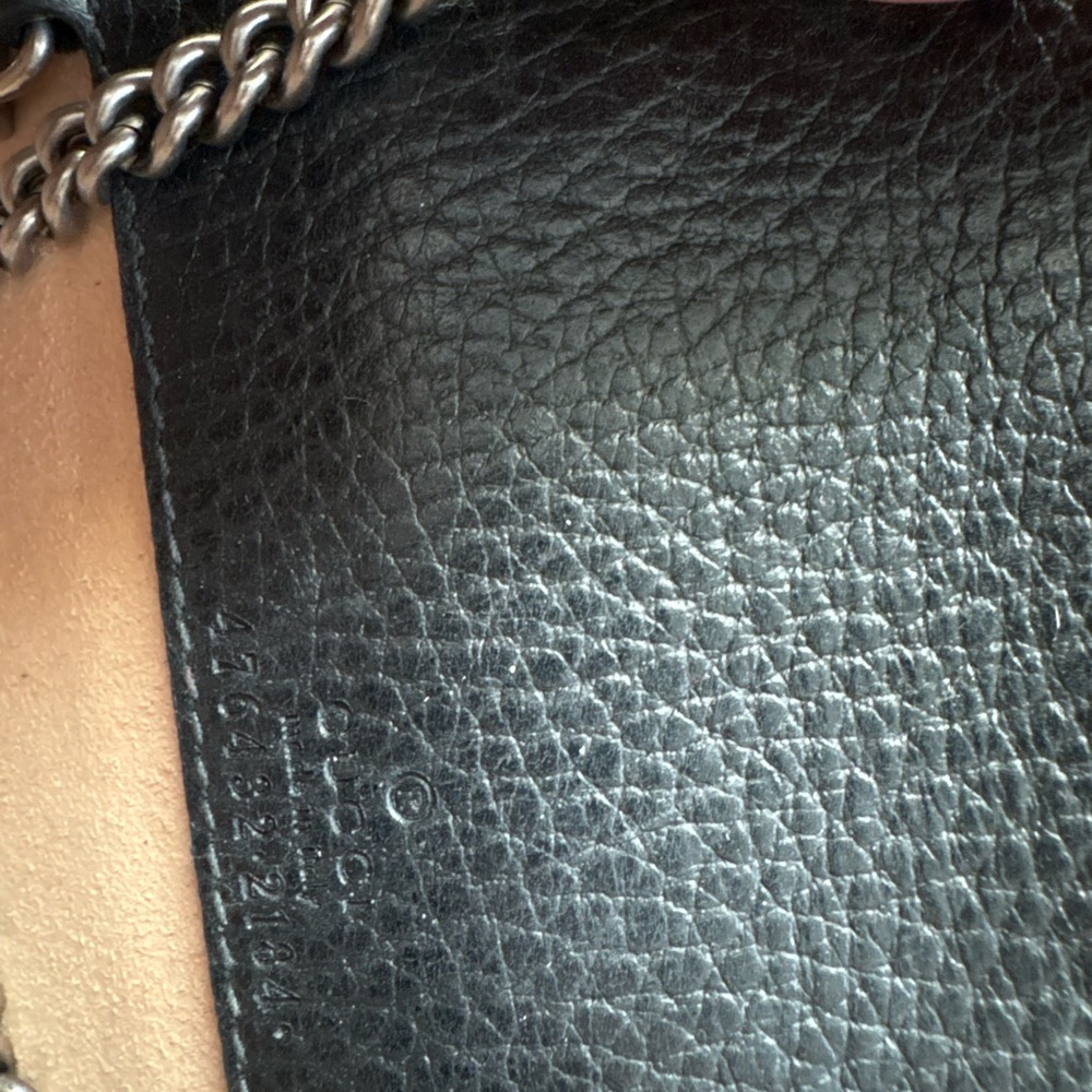 Gucci Black leather mini crossbody in original box w serial number. - Picture 6 of 14